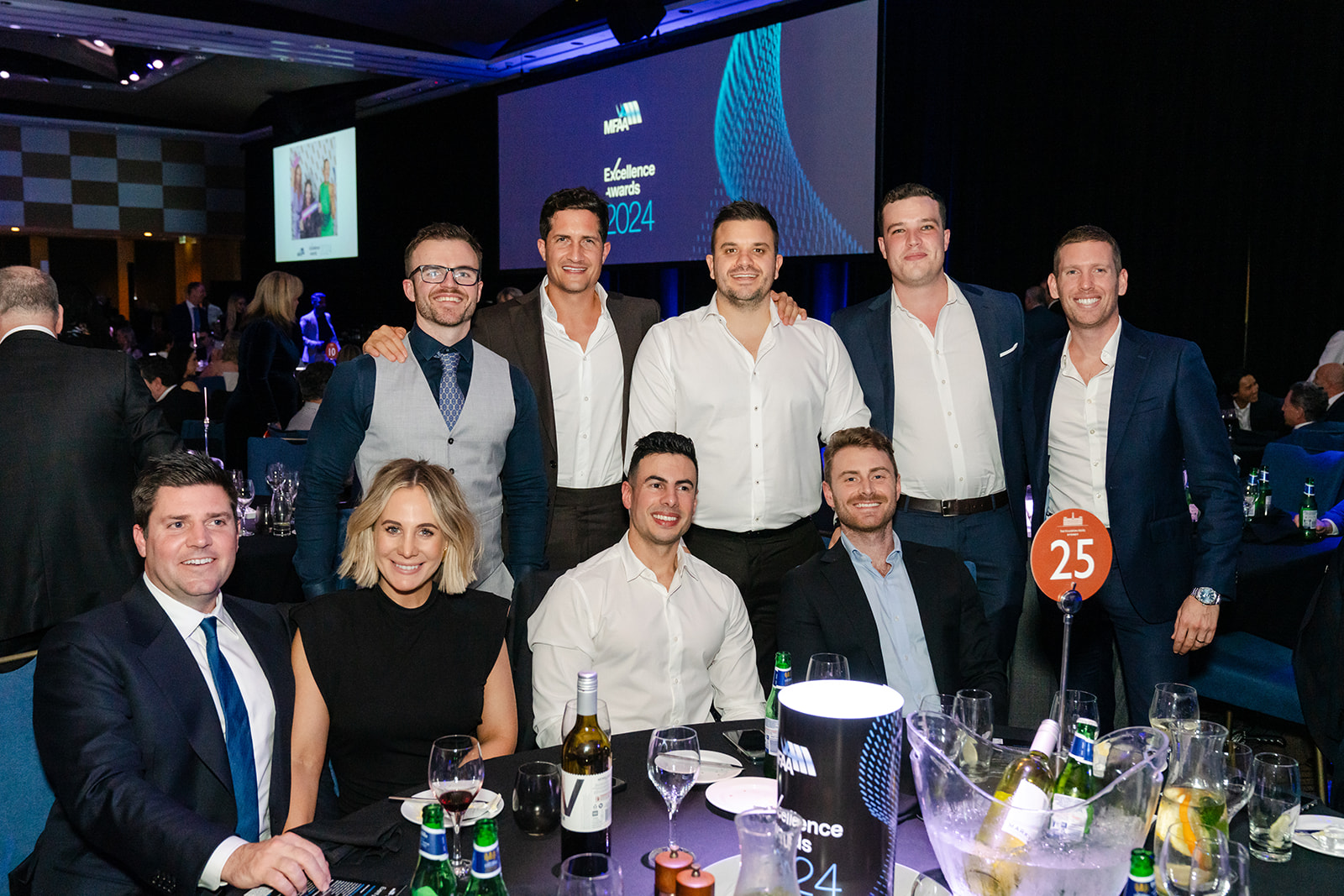 Tim Perry with brokers